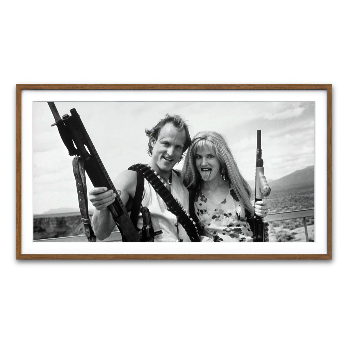 Framed Print 2x1 Walnut