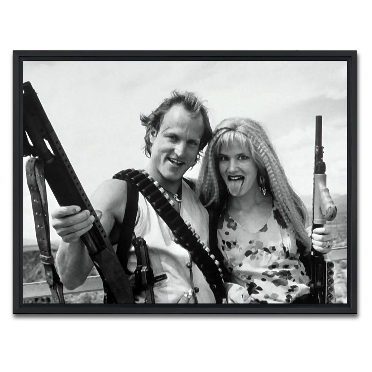 AUTO-MOCKUP WHITE | Natural Born Killers | 1 Piece | Black Framed Canvas | group=4x3