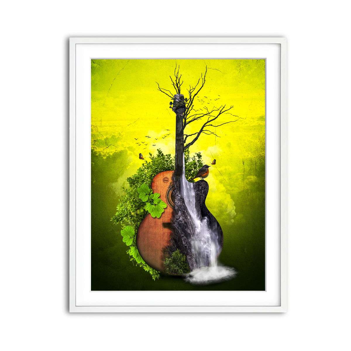 Framed Print 3x4 White