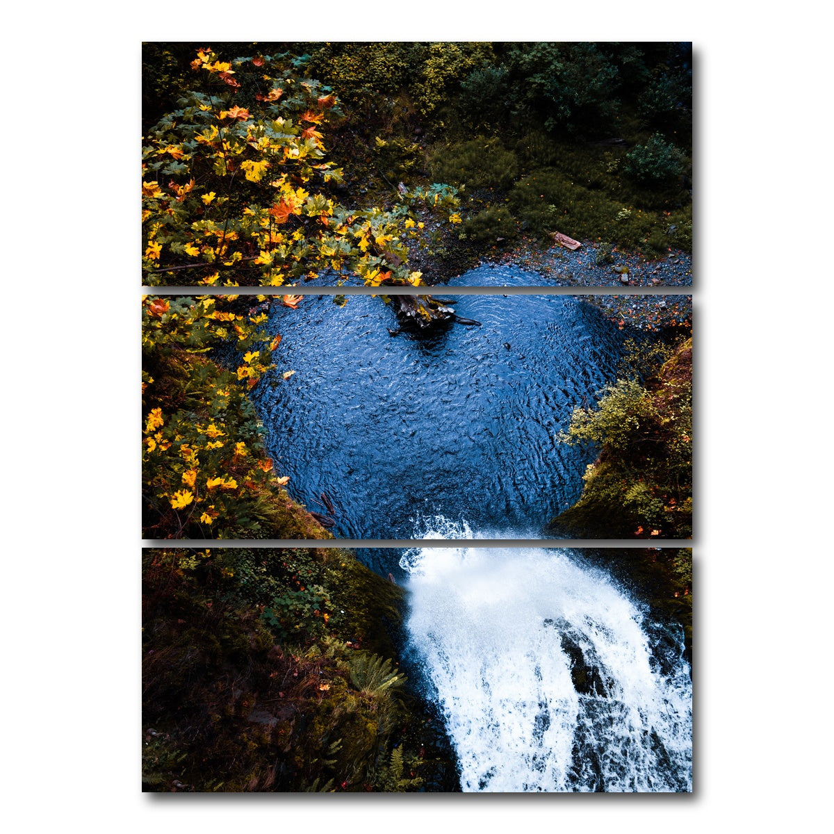 AUTO-MOCKUP WHITE | Nature Love | 3 Piece | Gallery Wrap Canvas | group=8x18_stacked