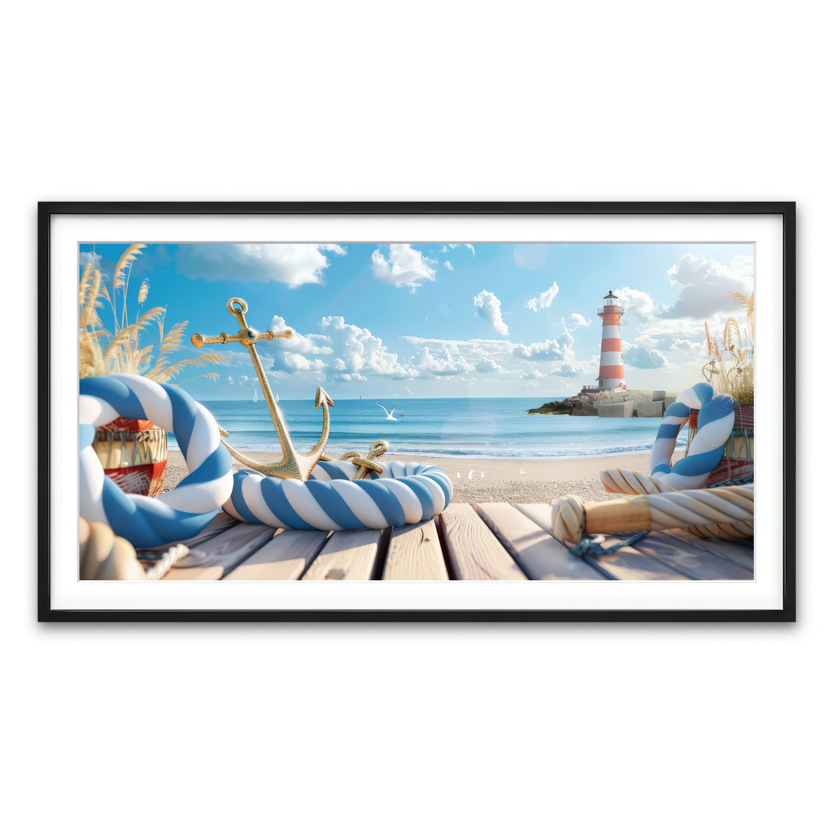 Framed Print 2x1 Black