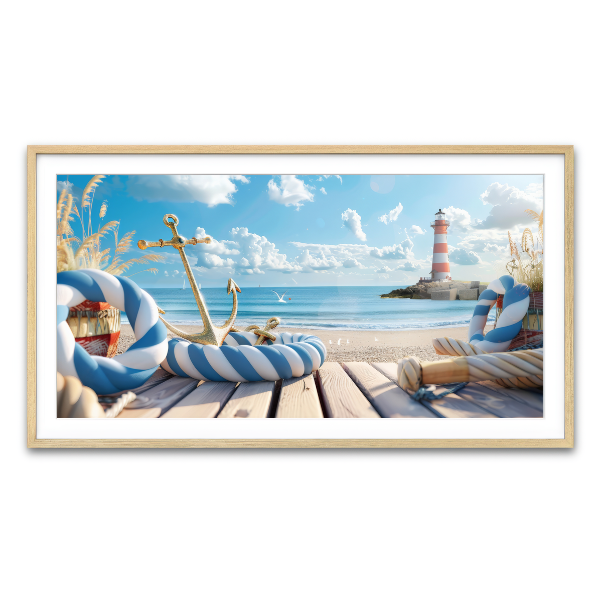 Framed Print 2x1 Natural