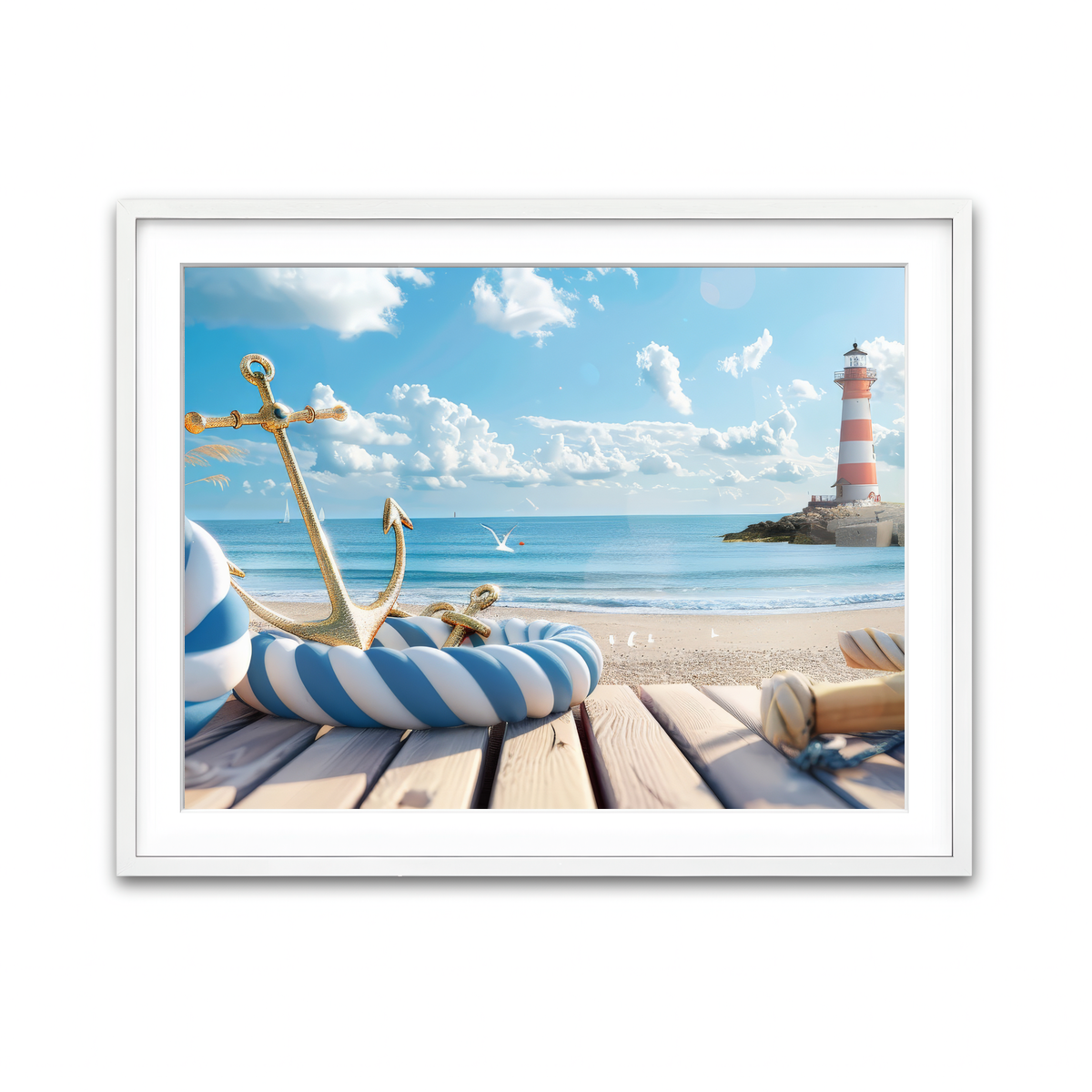 Framed Print 4x3 White