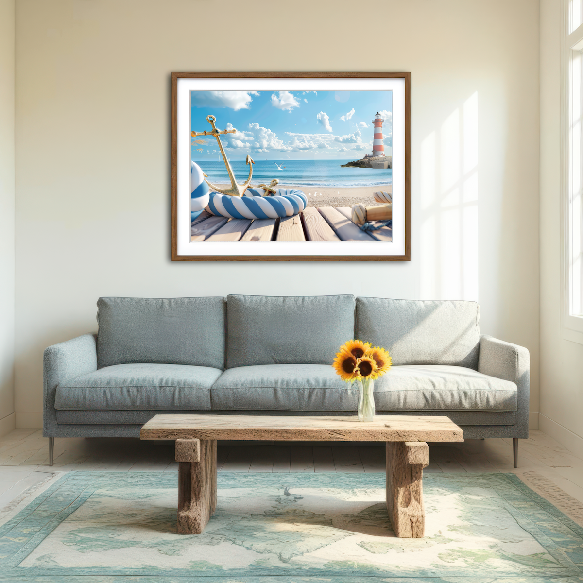 AUTO-MOCKUP ROOM | Nautical Scenery Wall Art