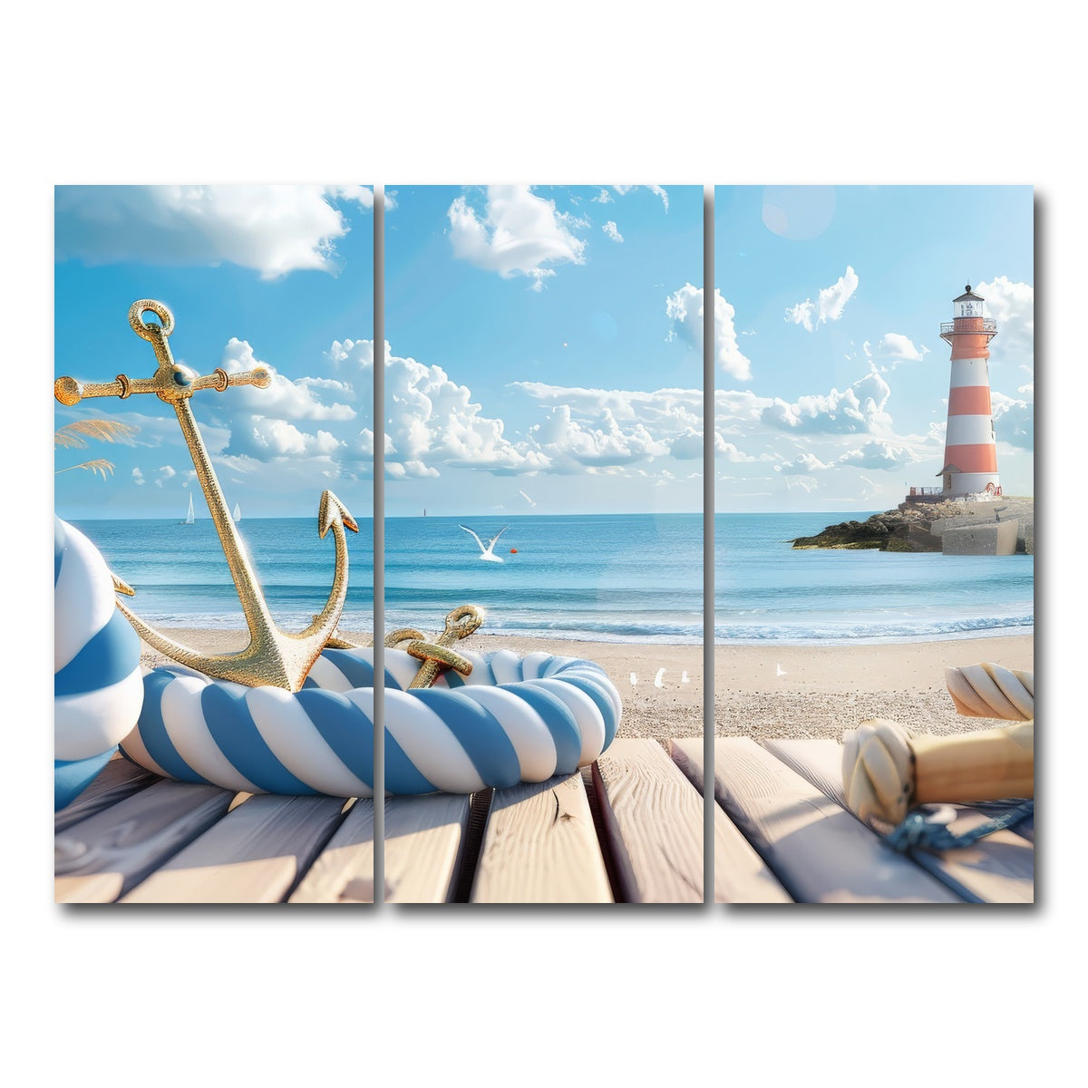 AUTO-MOCKUP WHITE | Nautical Scenery | 3 Piece | Gallery Wrap Canvas | group=8x18