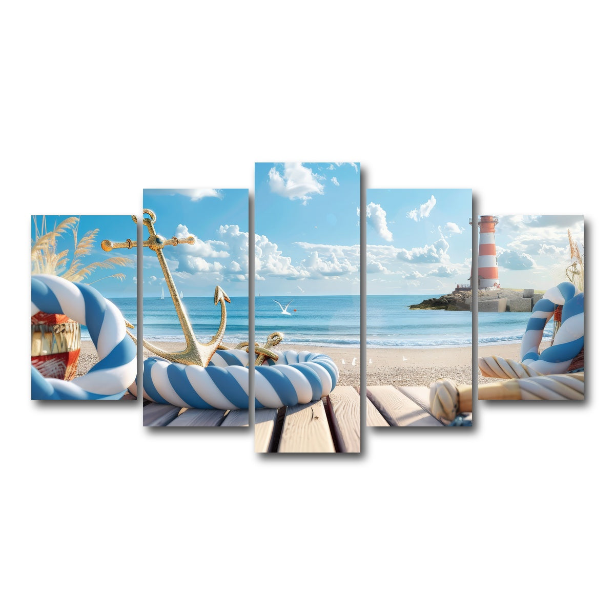 AUTO-MOCKUP WHITE | Nautical Scenery | 5 Piece | Gallery Wrap Canvas | group=5_normal