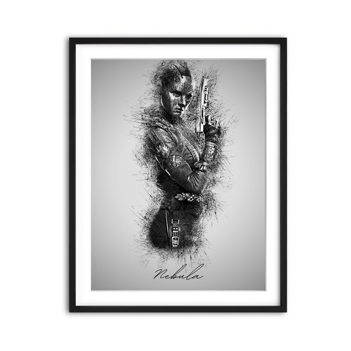 Framed Print 3x4 Black