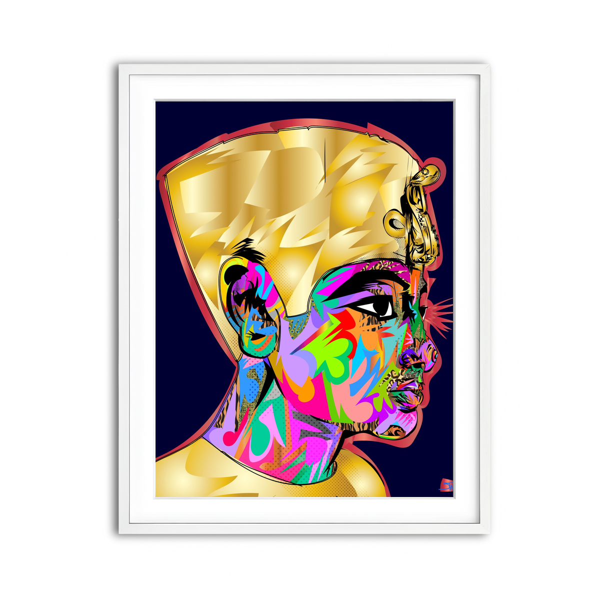 Framed Print 3x4 White