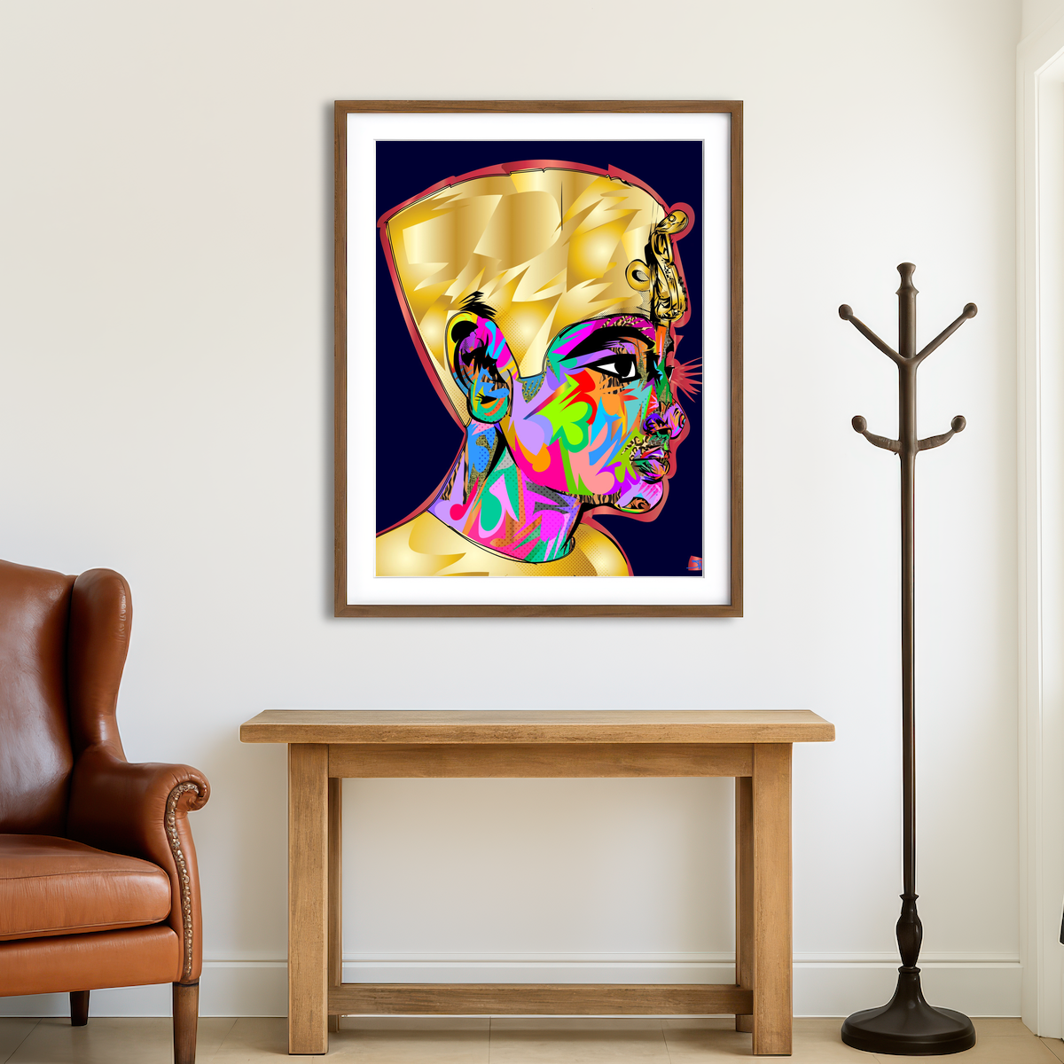 AUTO-MOCKUP ROOM | Nefertiti Wall Art