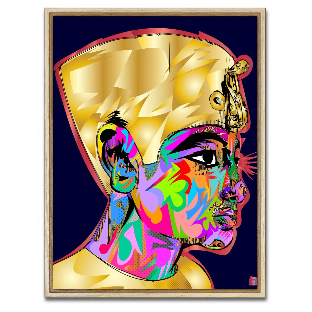 AUTO-MOCKUP WHITE | Nefertiti | 1 Piece | Natural Framed Canvas | group=3x4