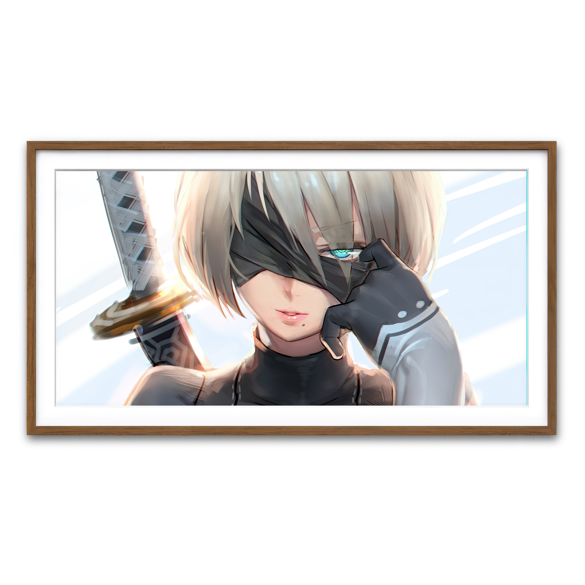 Framed Print 2x1 Walnut