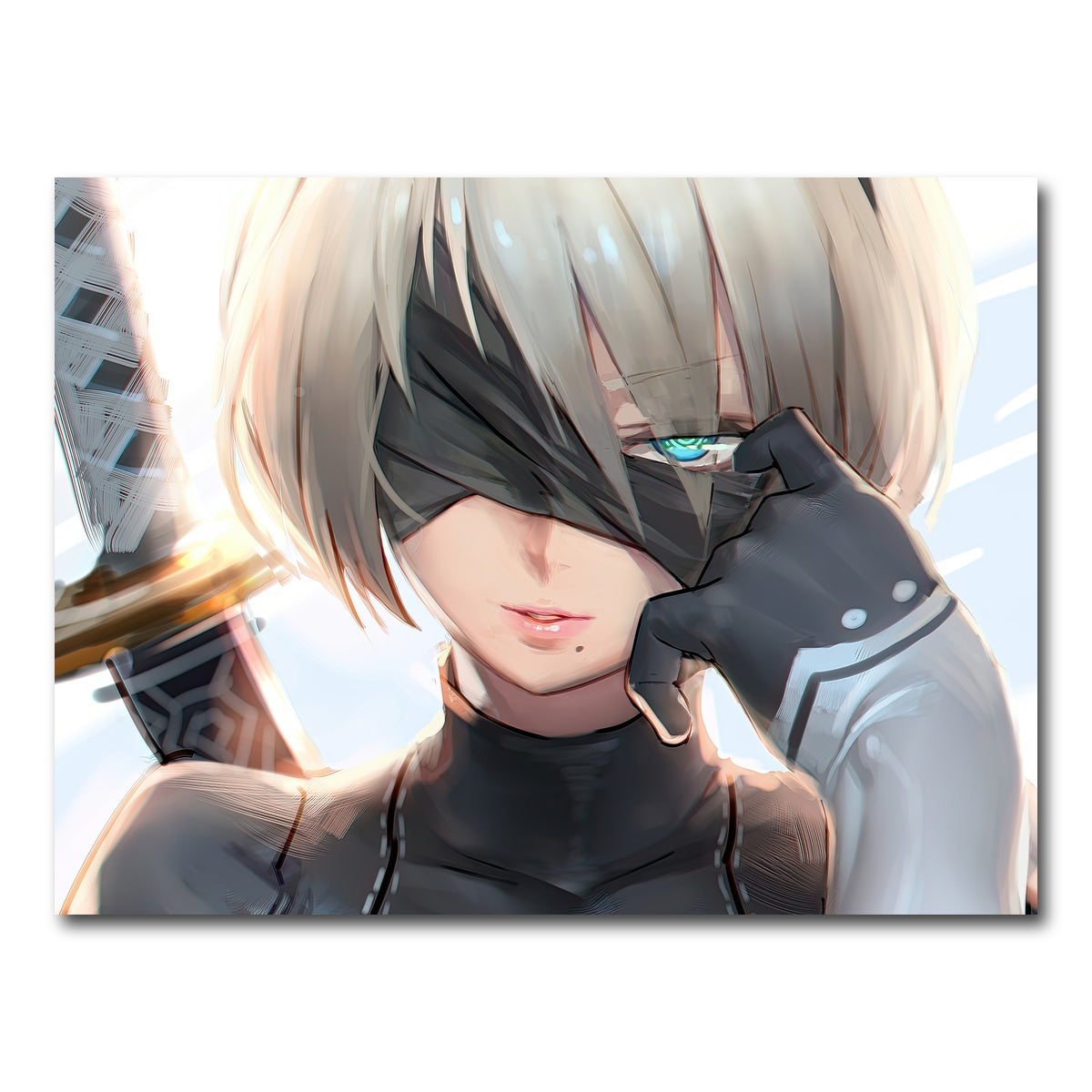 AUTO-MOCKUP WHITE | Neir Automata | 1 Piece | Gallery Wrap Canvas | group=4x3