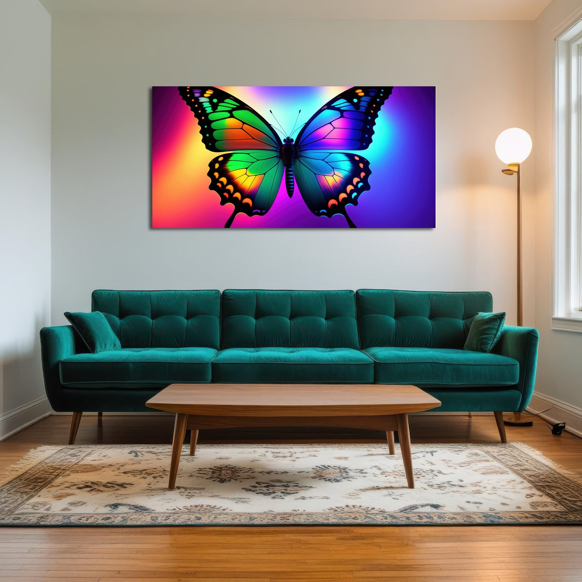 AUTO-MOCKUP ROOM | Neon Butterfly