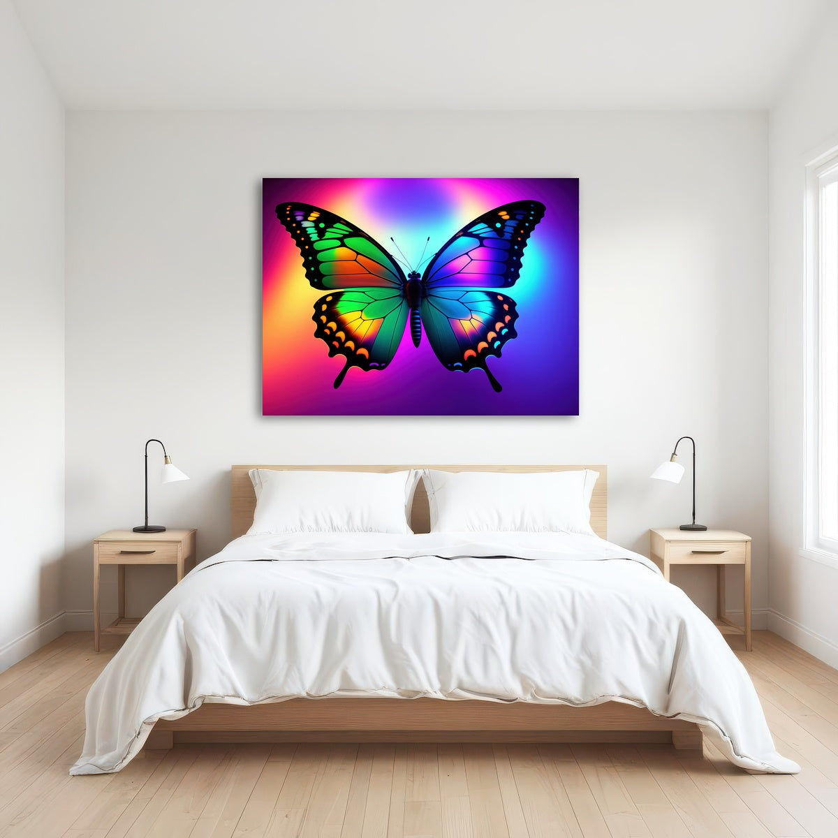 AUTO-MOCKUP ROOM | Neon Butterfly