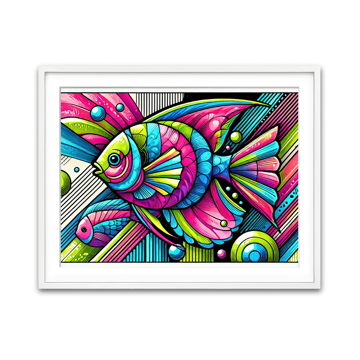 Framed Print 4x3 White