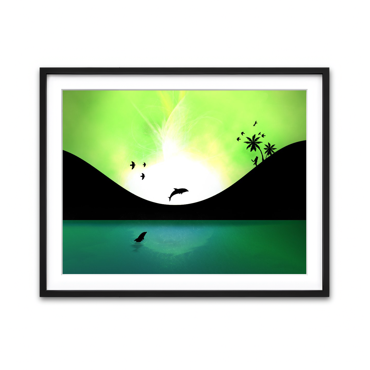 Framed Print 4x3 Black