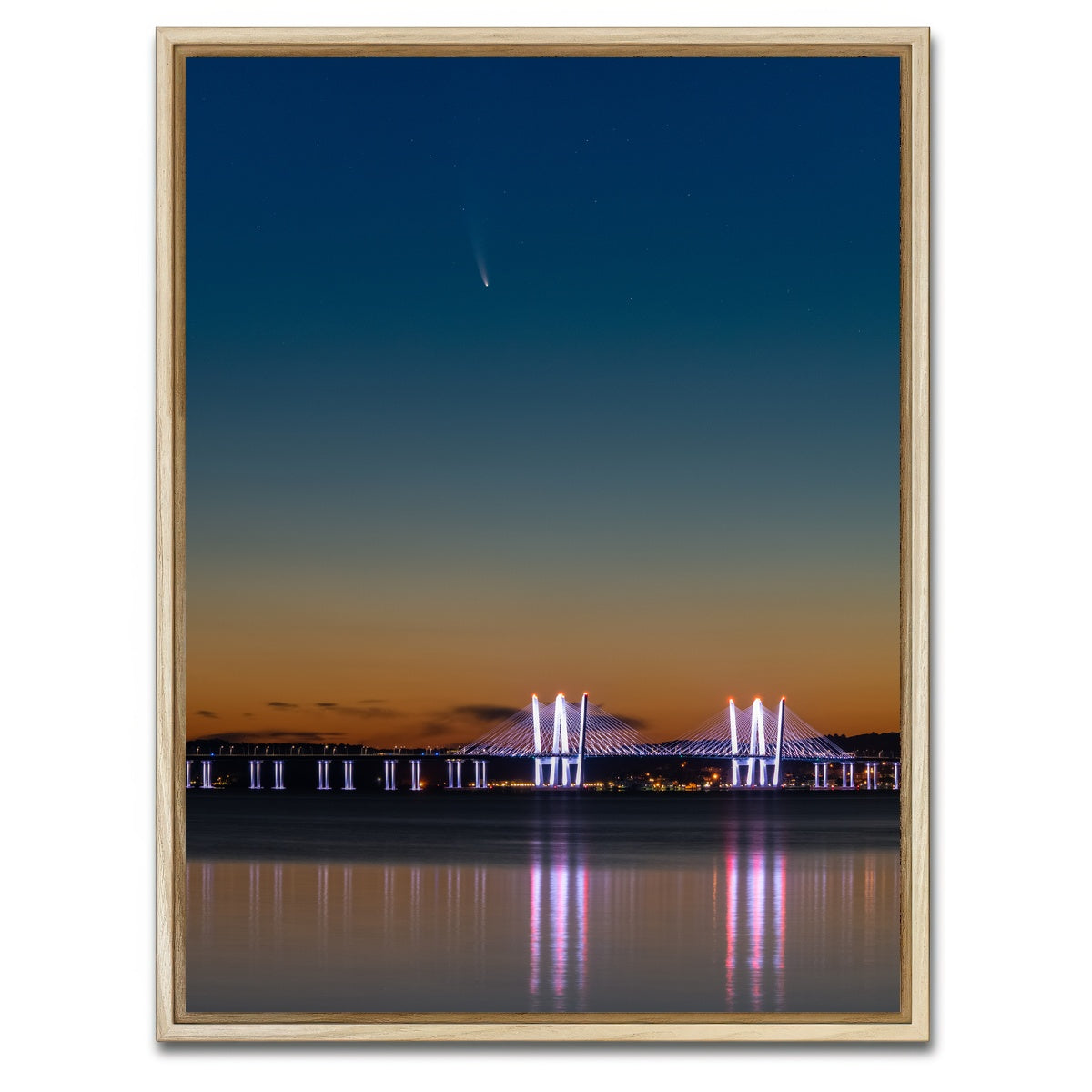 AUTO-MOCKUP WHITE | Neowise Comet | 1 Piece | Natural Framed Canvas | group=3x4