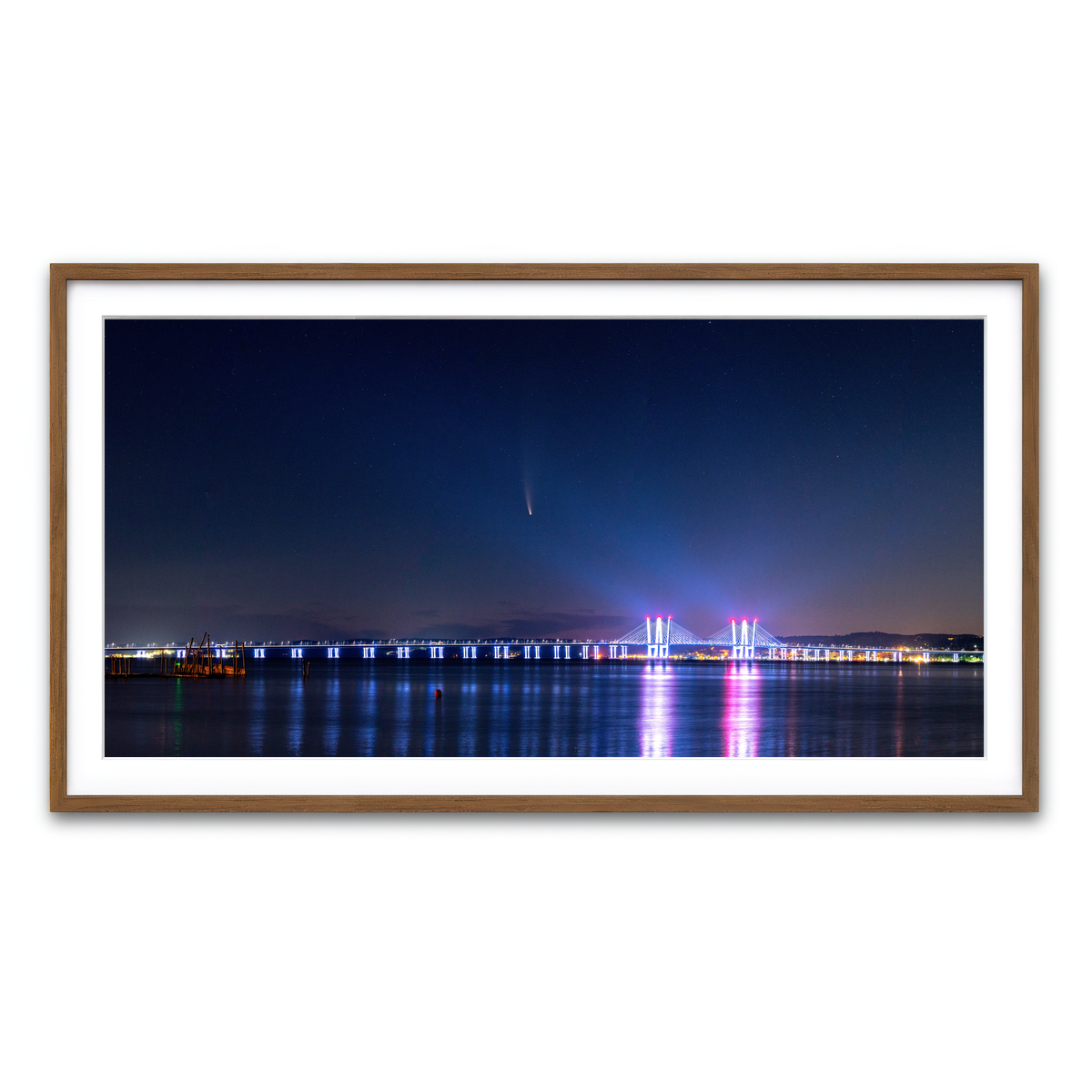 Framed Print 2x1 Walnut