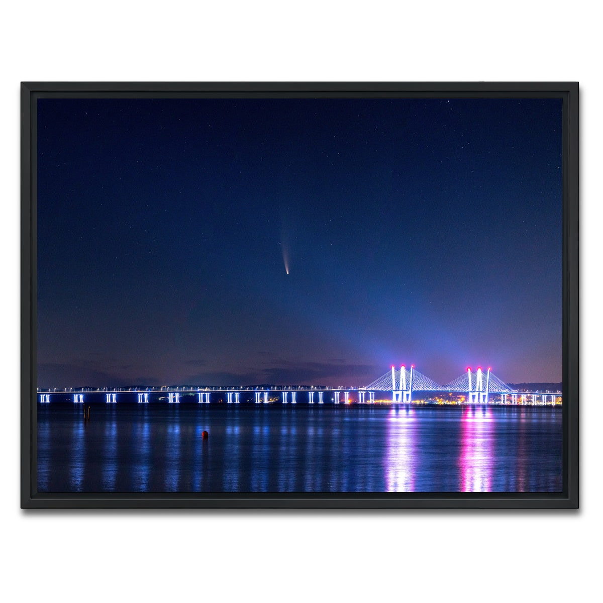 AUTO-MOCKUP WHITE | Neowise Panoramic | 1 Piece | Black Framed Canvas | group=4x3