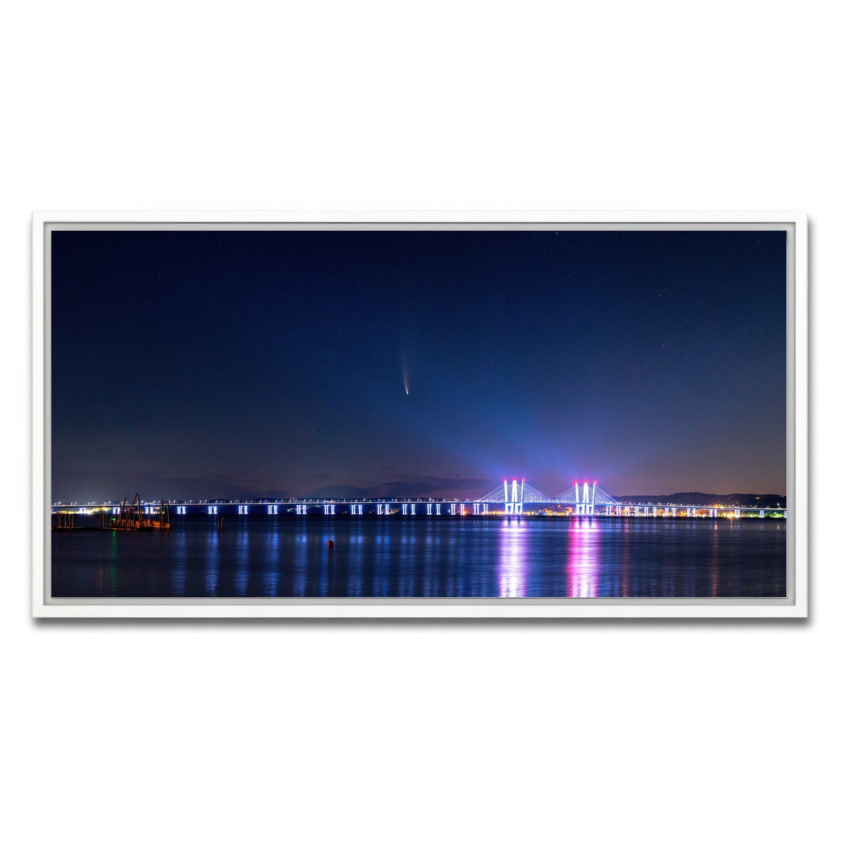AUTO-MOCKUP WHITE | Neowise Panoramic | 1 Piece | White Framed Canvas | group=2x1