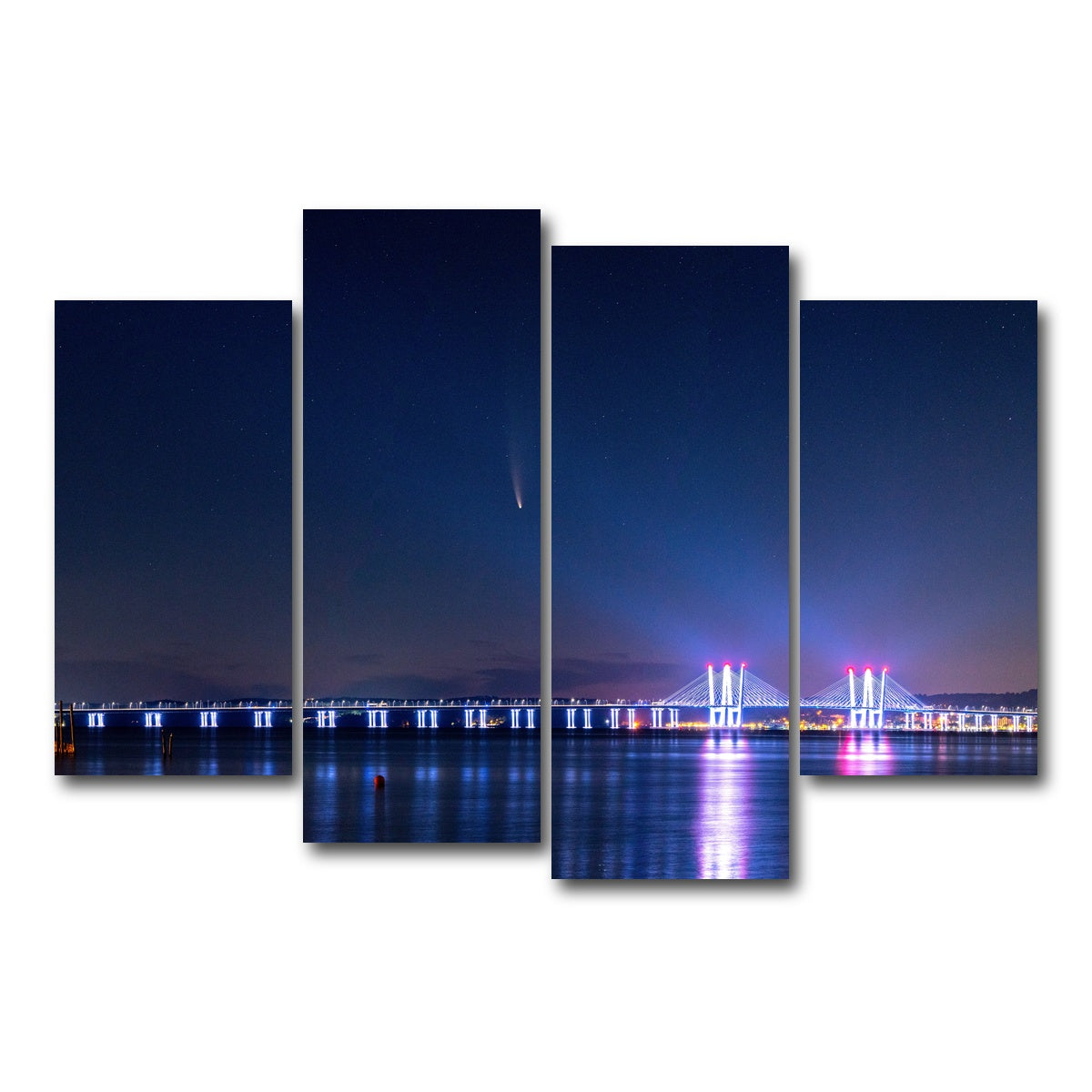 AUTO-MOCKUP WHITE | Neowise Panoramic | 4 Piece | Gallery Wrap Canvas | group=4_short