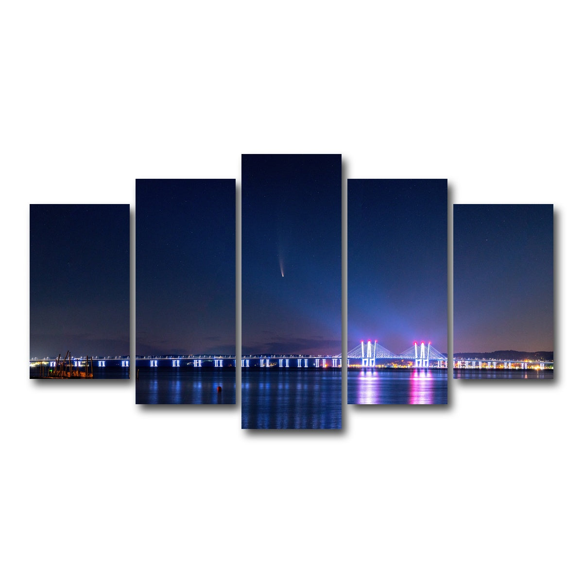 AUTO-MOCKUP WHITE | Neowise Panoramic | 5 Piece | Gallery Wrap Canvas | group=5_normal