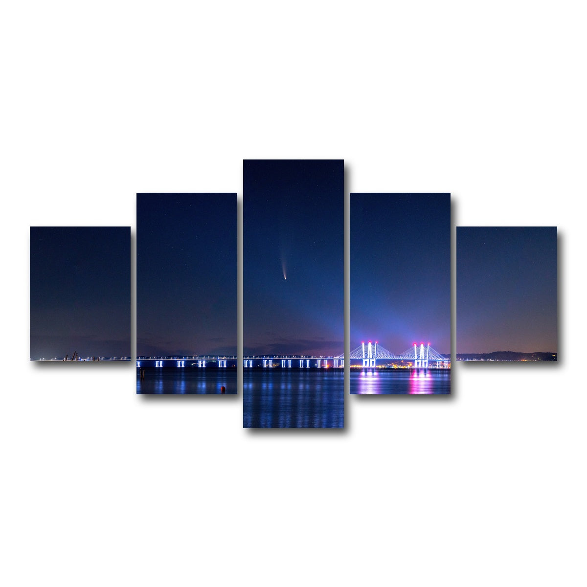 AUTO-MOCKUP WHITE | Neowise Panoramic | 5 Piece | Gallery Wrap Canvas | group=5_short