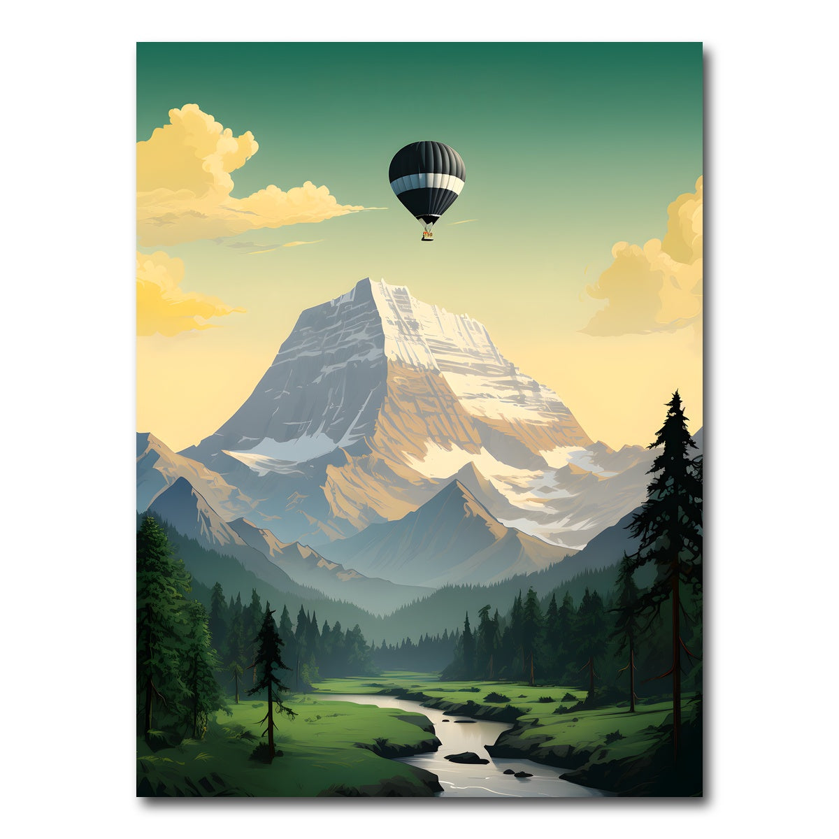 AUTO-MOCKUP WHITE | Nepal - Everest | 1 Piece | Gallery Wrap Canvas | group=3x4