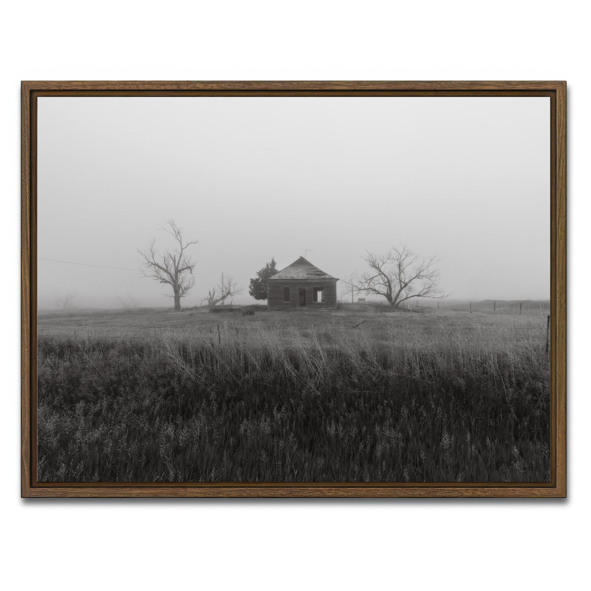 AUTO-MOCKUP WHITE | Nevermore | 1 Piece | Walnut Framed Canvas | group=4x3
