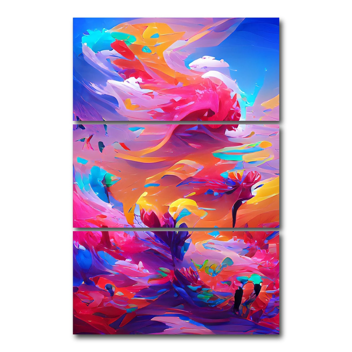 AUTO-MOCKUP WHITE | New World | 3 Piece | Gallery Wrap Canvas | group=12x24_stacked