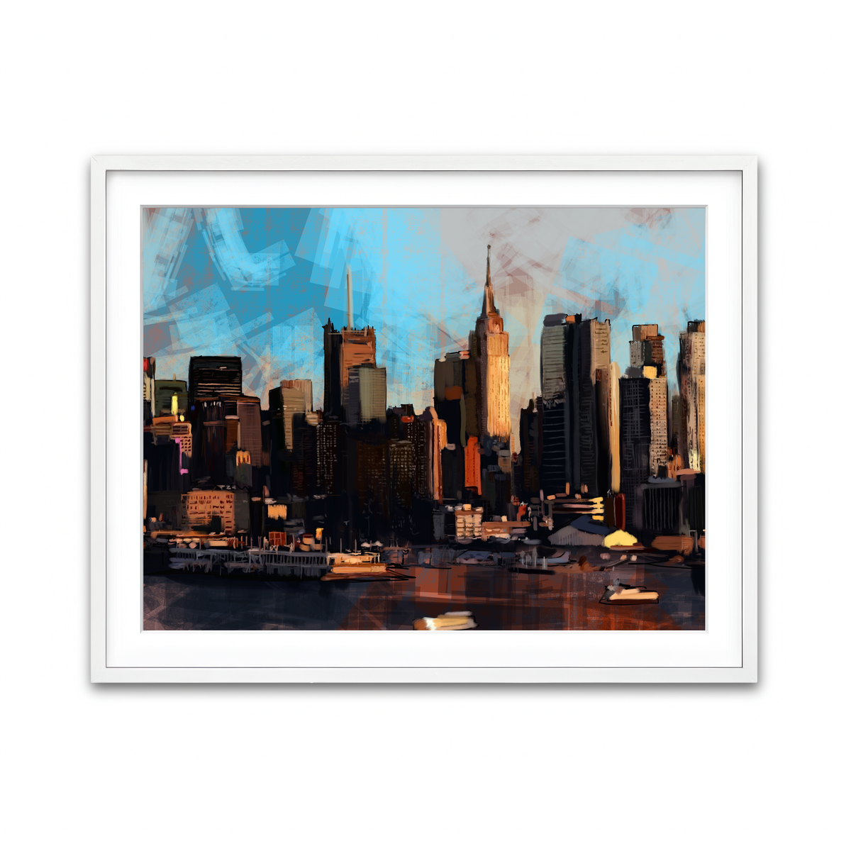Framed Print 4x3 White