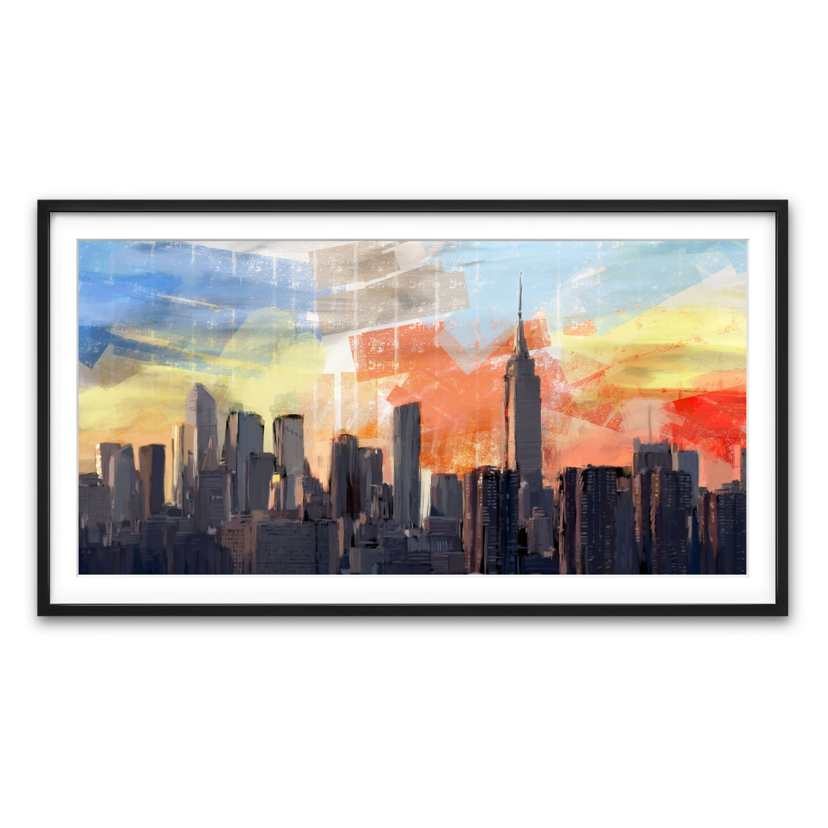 Framed Print 2x1 Black