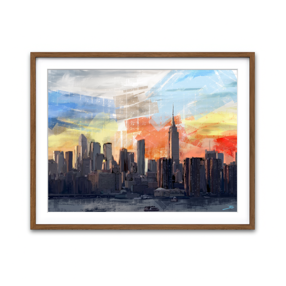 Framed Print 4x3 Walnut