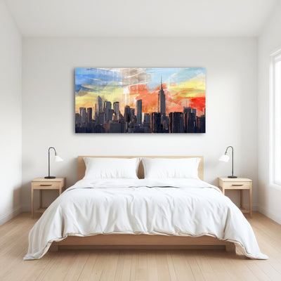 AUTO-MOCKUP ROOM | New York City Skyline at Sunset