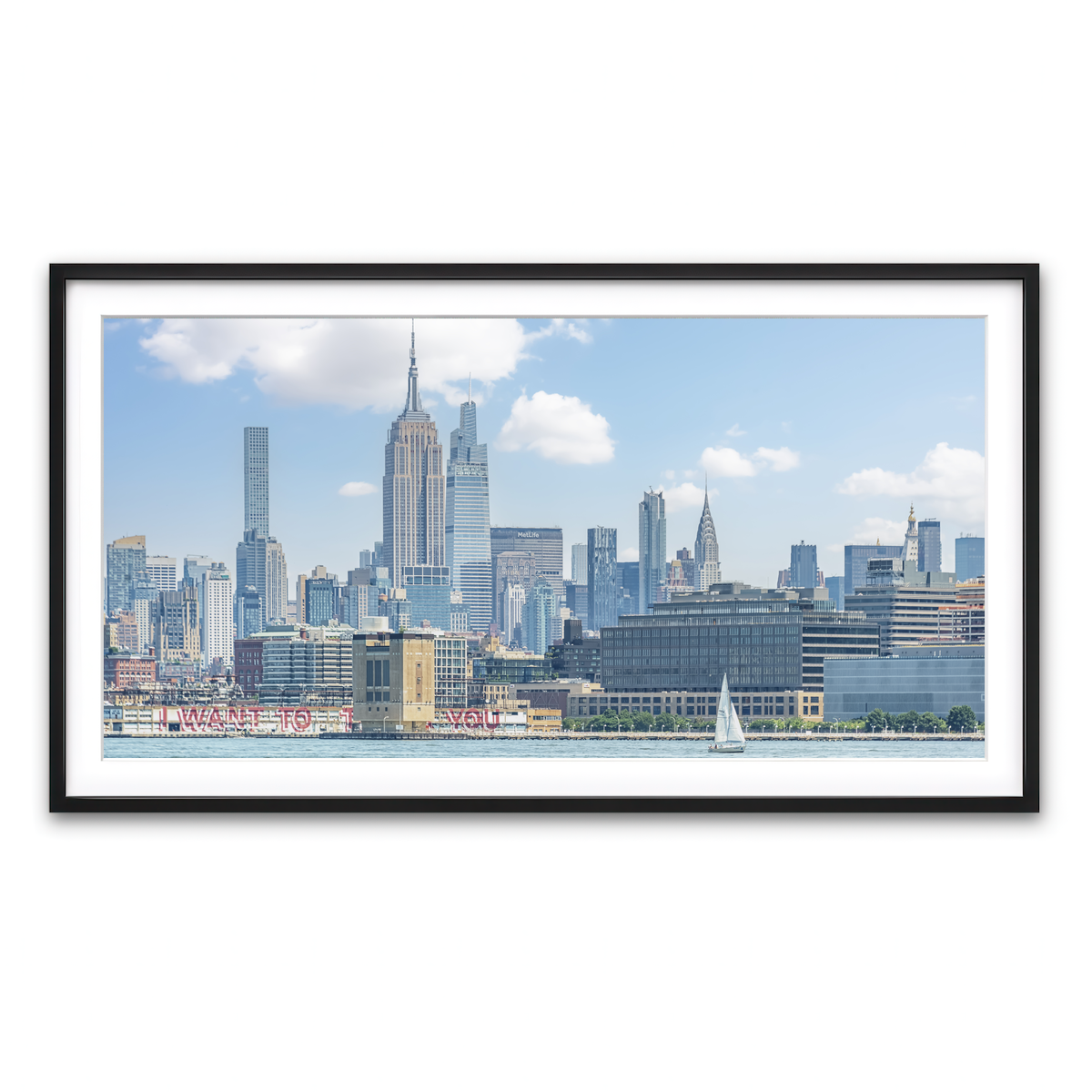 Framed Print 2x1 Black