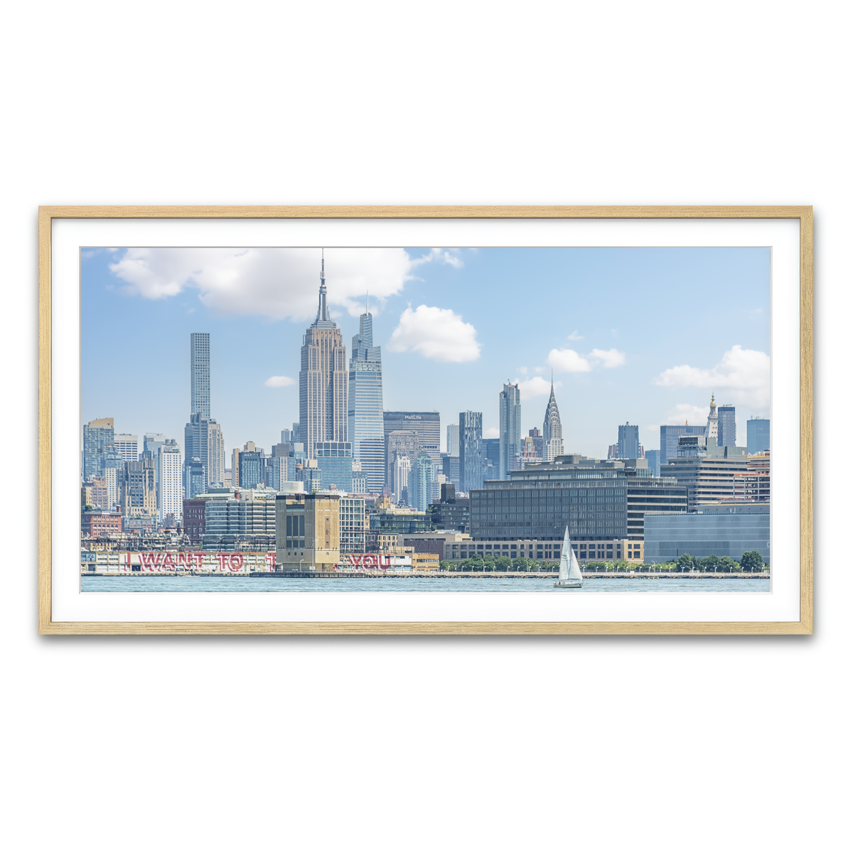 Framed Print 2x1 Natural