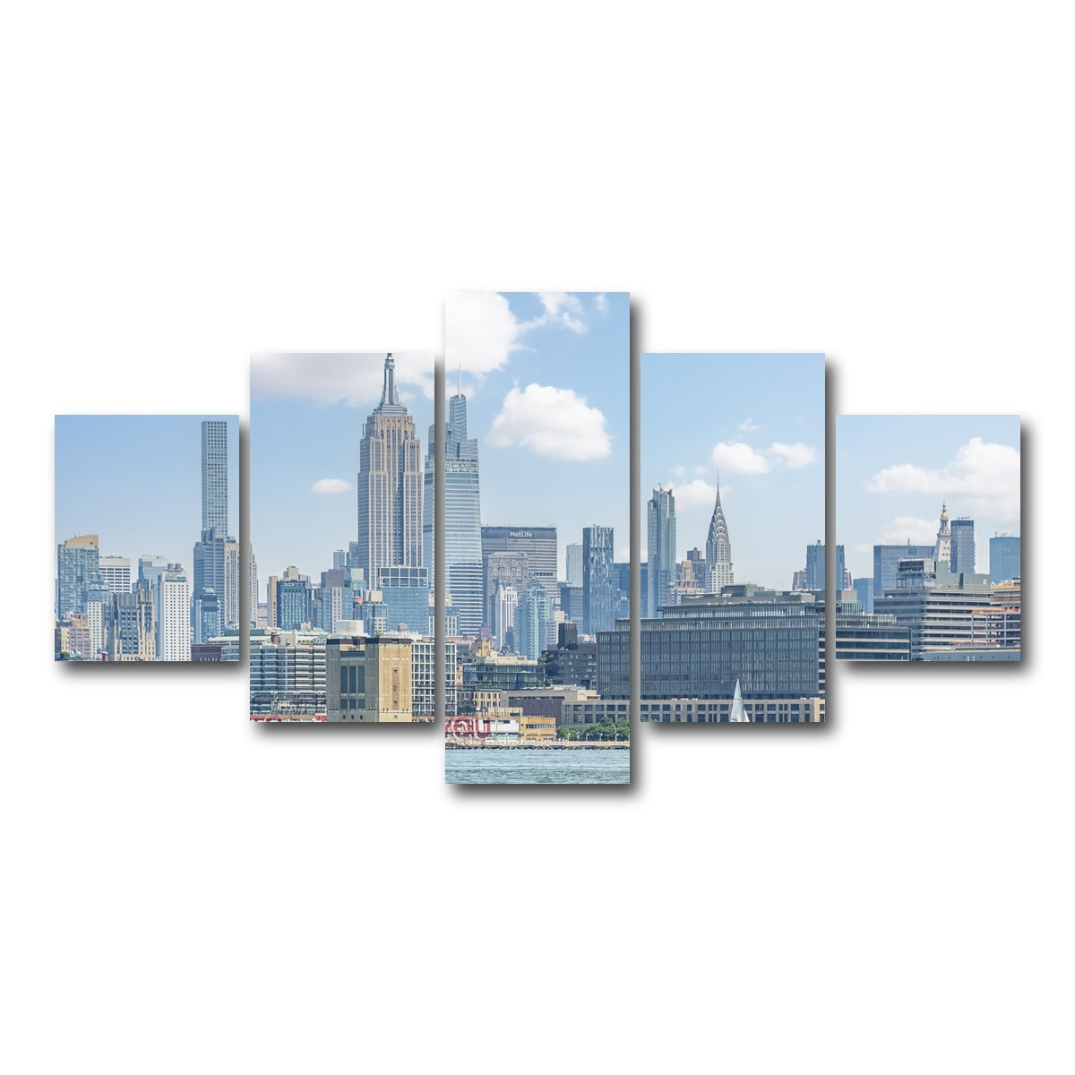 AUTO-MOCKUP WHITE | New York City | 5 Piece | Gallery Wrap Canvas | group=5_short