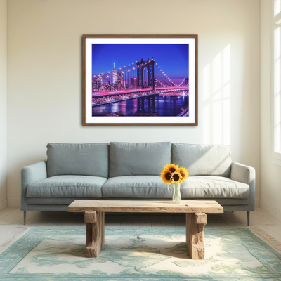 AUTO-MOCKUP ROOM | New York Manhattan Bridge Wall Art