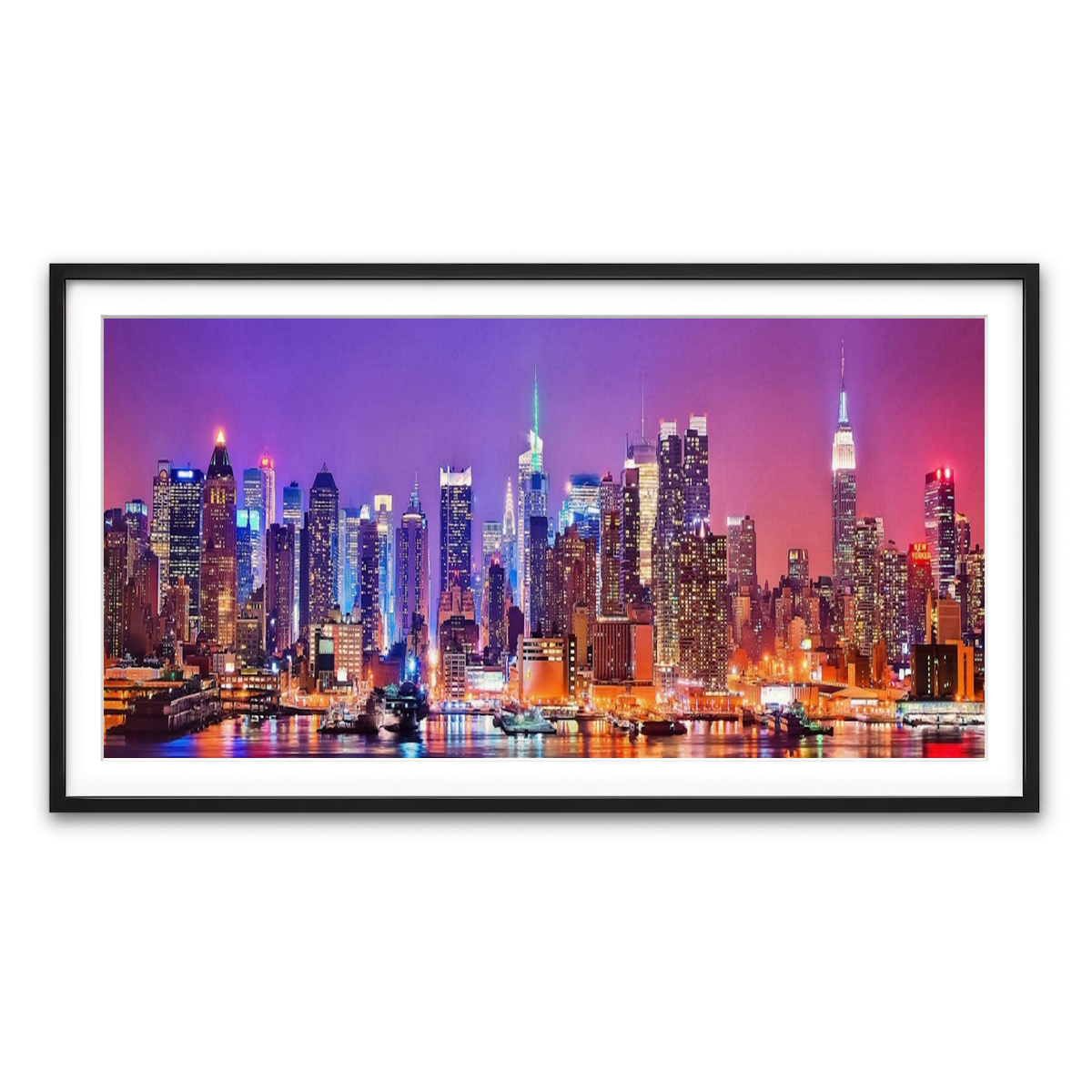 Framed Print 2x1 Black