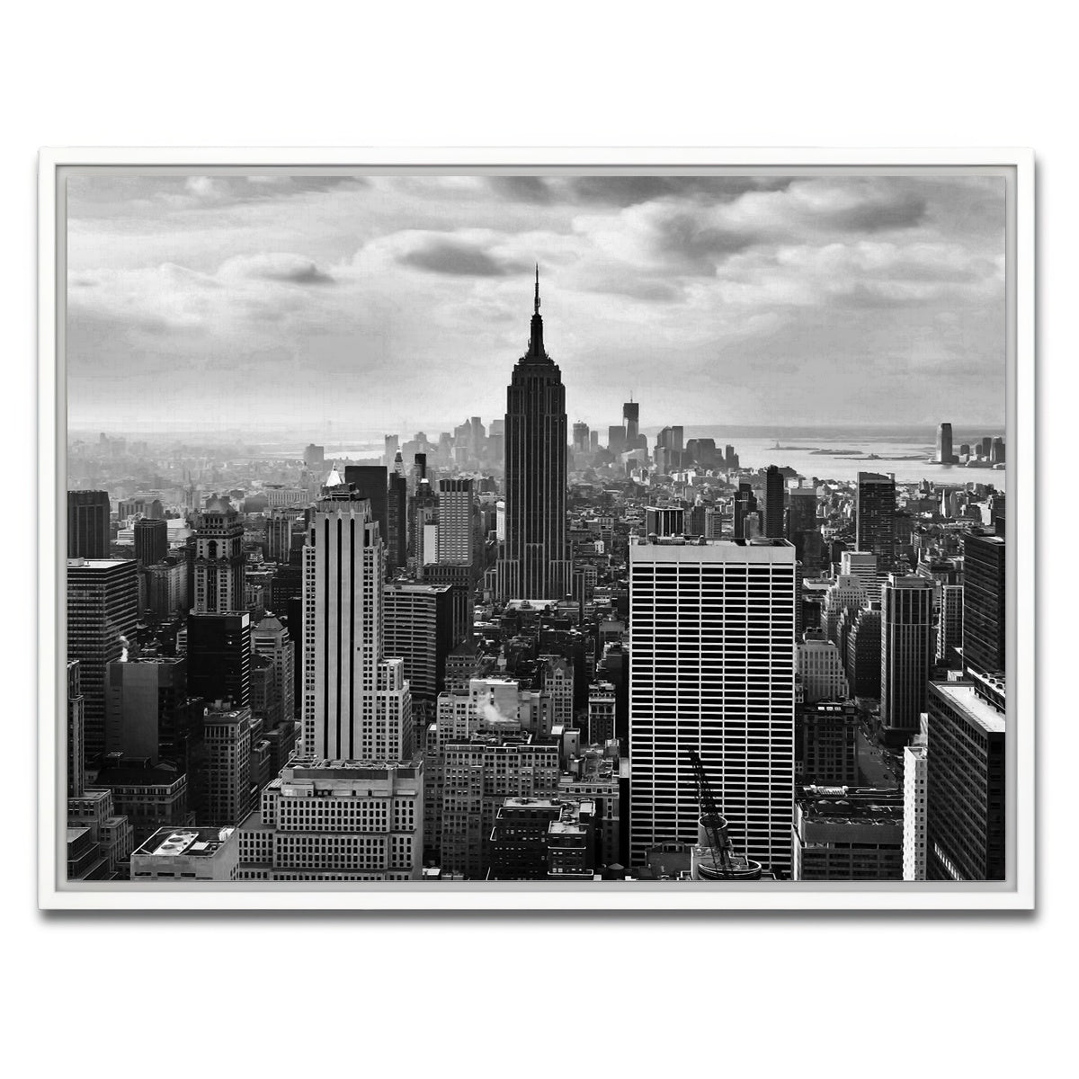 AUTO-MOCKUP WHITE | New York Skyline | 1 Piece | White Framed Canvas | group=4x3