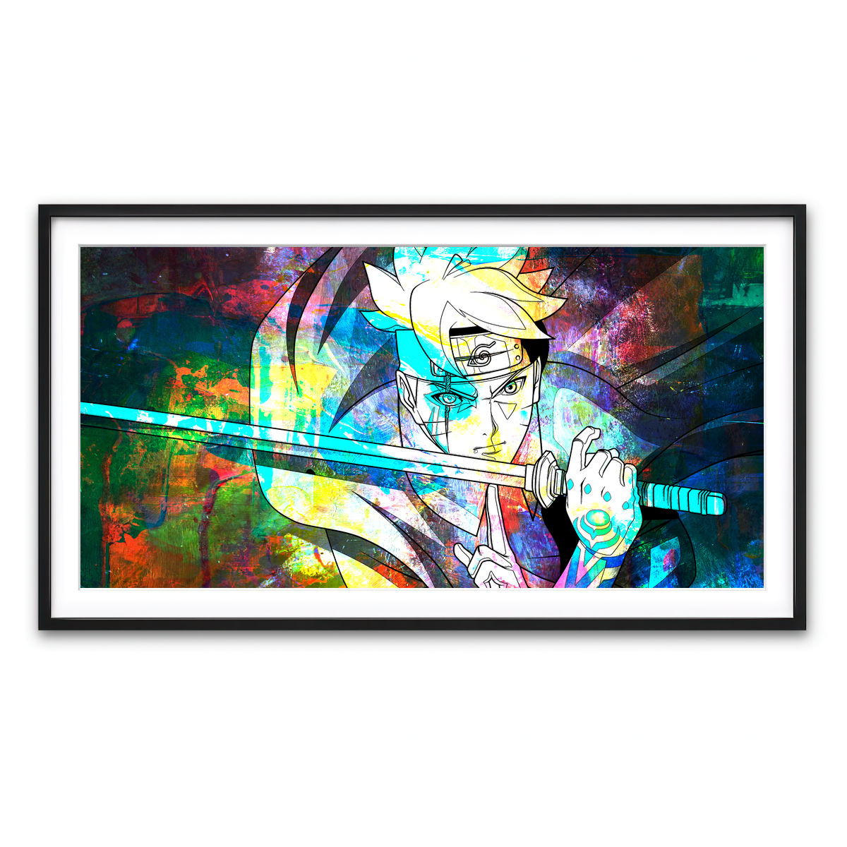 Framed Print 2x1 Black
