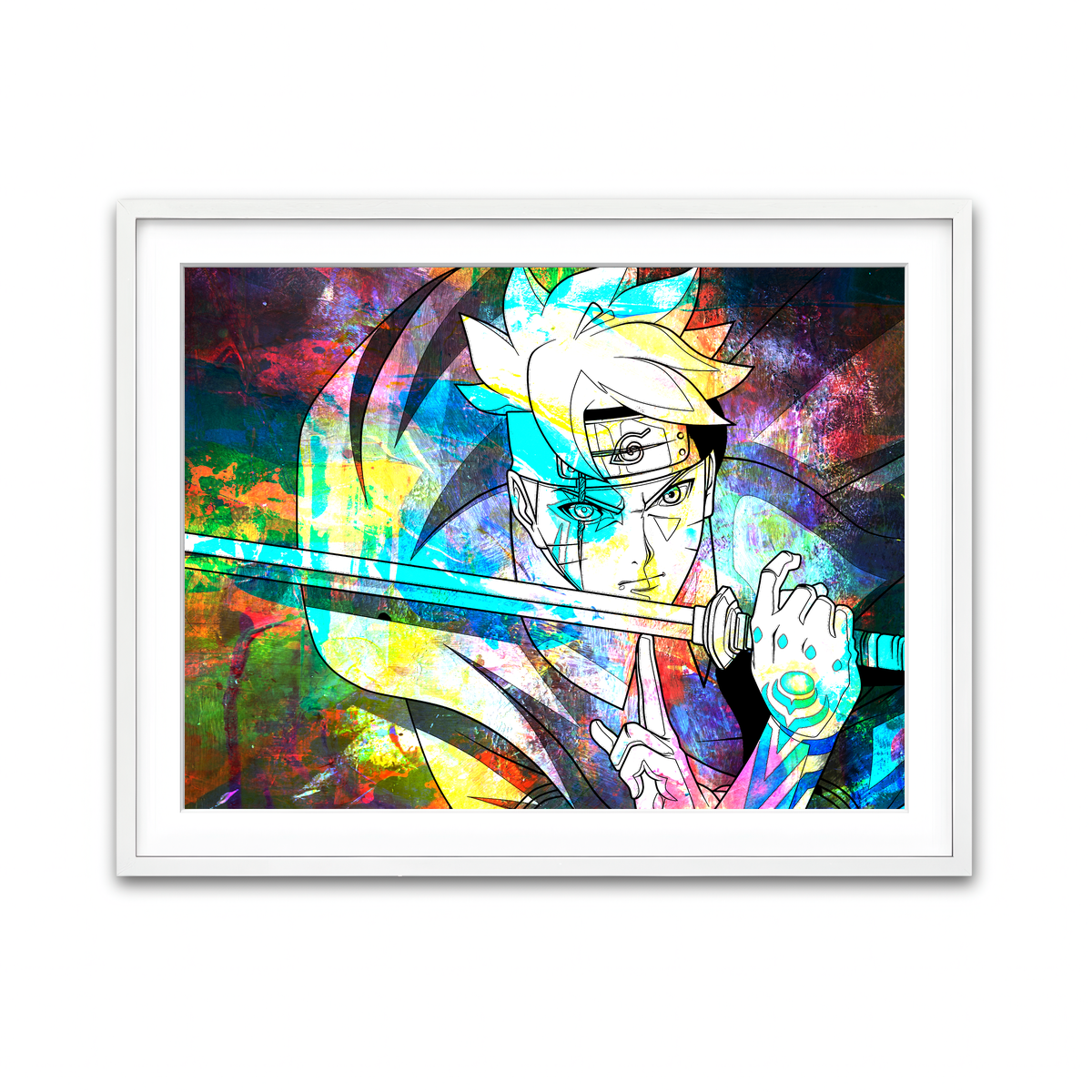 Framed Print 4x3 White