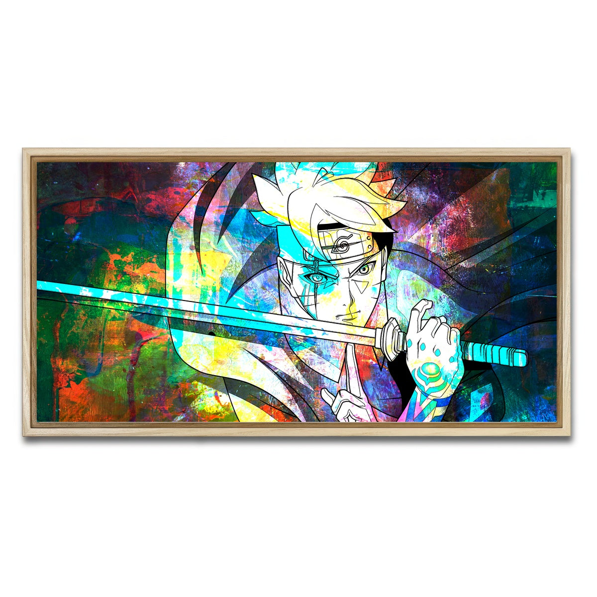 AUTO-MOCKUP WHITE | Next Generations Katana | 1 Piece | Natural Framed Canvas | group=2x1