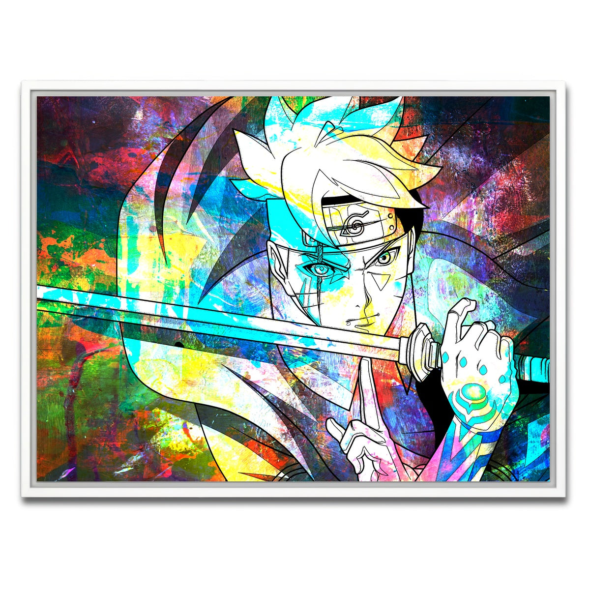 AUTO-MOCKUP WHITE | Next Generations Katana | 1 Piece | White Framed Canvas | group=4x3