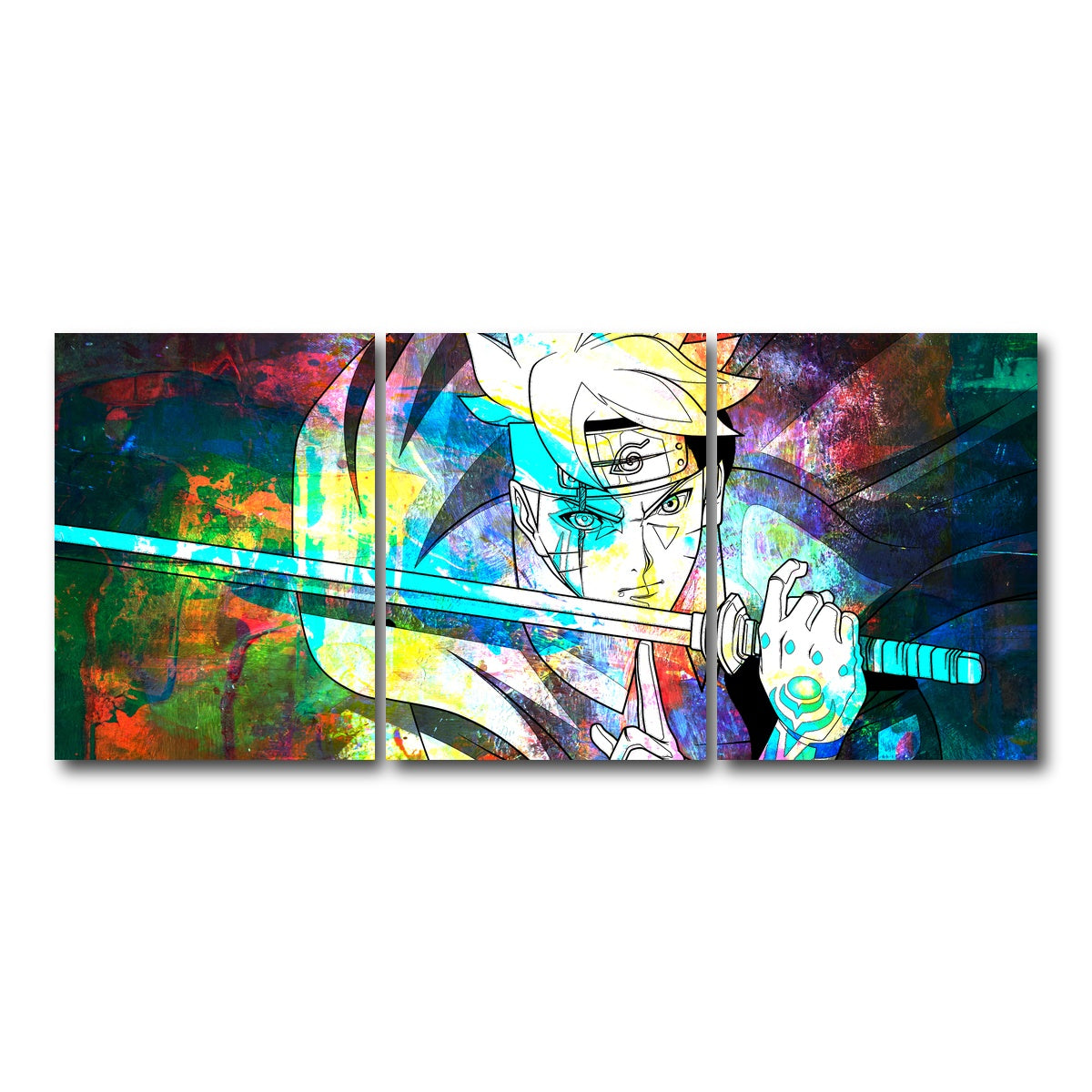 AUTO-MOCKUP WHITE | Next Generations Katana | 3 Piece | Gallery Wrap Canvas | group=18x24