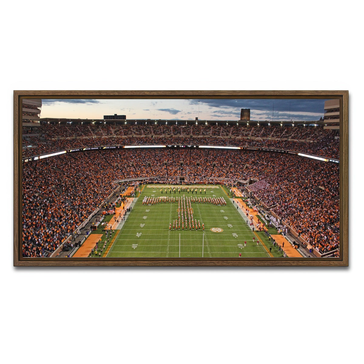 AUTO-MOCKUP WHITE | Neyland Stadium | 1 Piece | Walnut Framed Canvas | group=2x1
