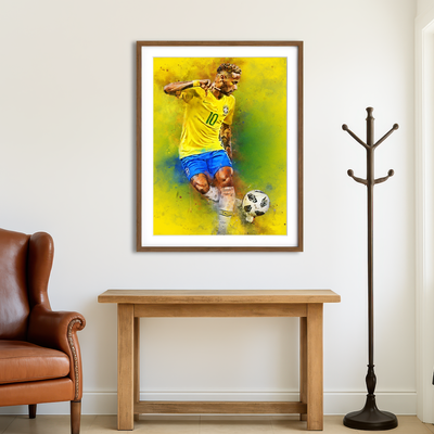 AUTO-MOCKUP ROOM | Neymar Jr Wall Art