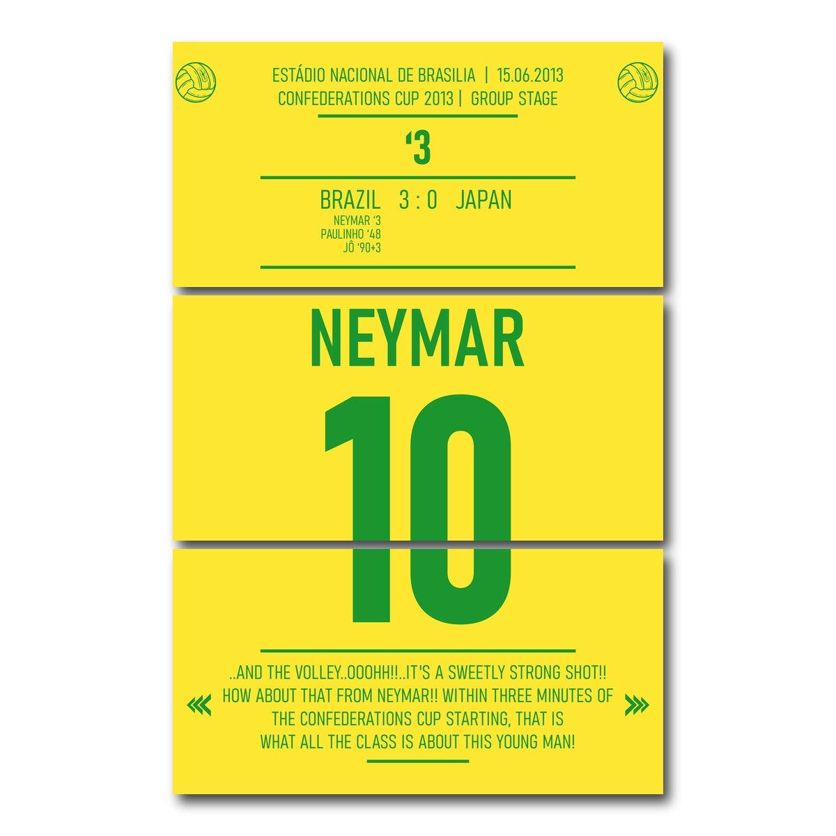 AUTO-MOCKUP WHITE | Neymar | 3 Piece | Gallery Wrap Canvas | group=12x24_stacked