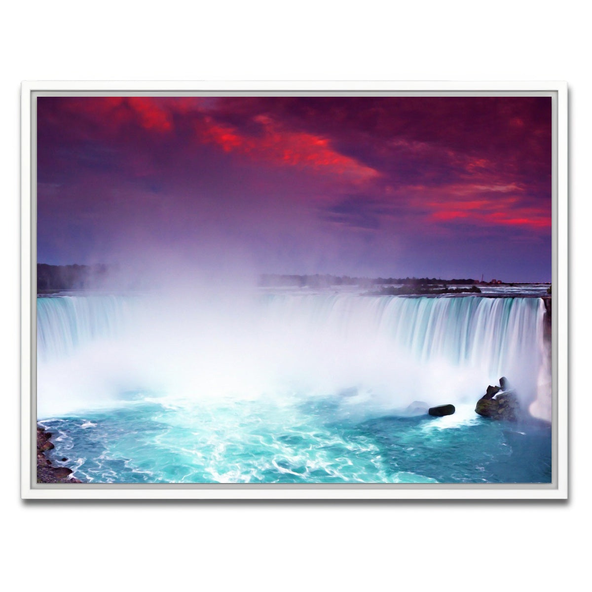 AUTO-MOCKUP WHITE | Niagara Falls | 1 Piece | White Framed Canvas | group=4x3