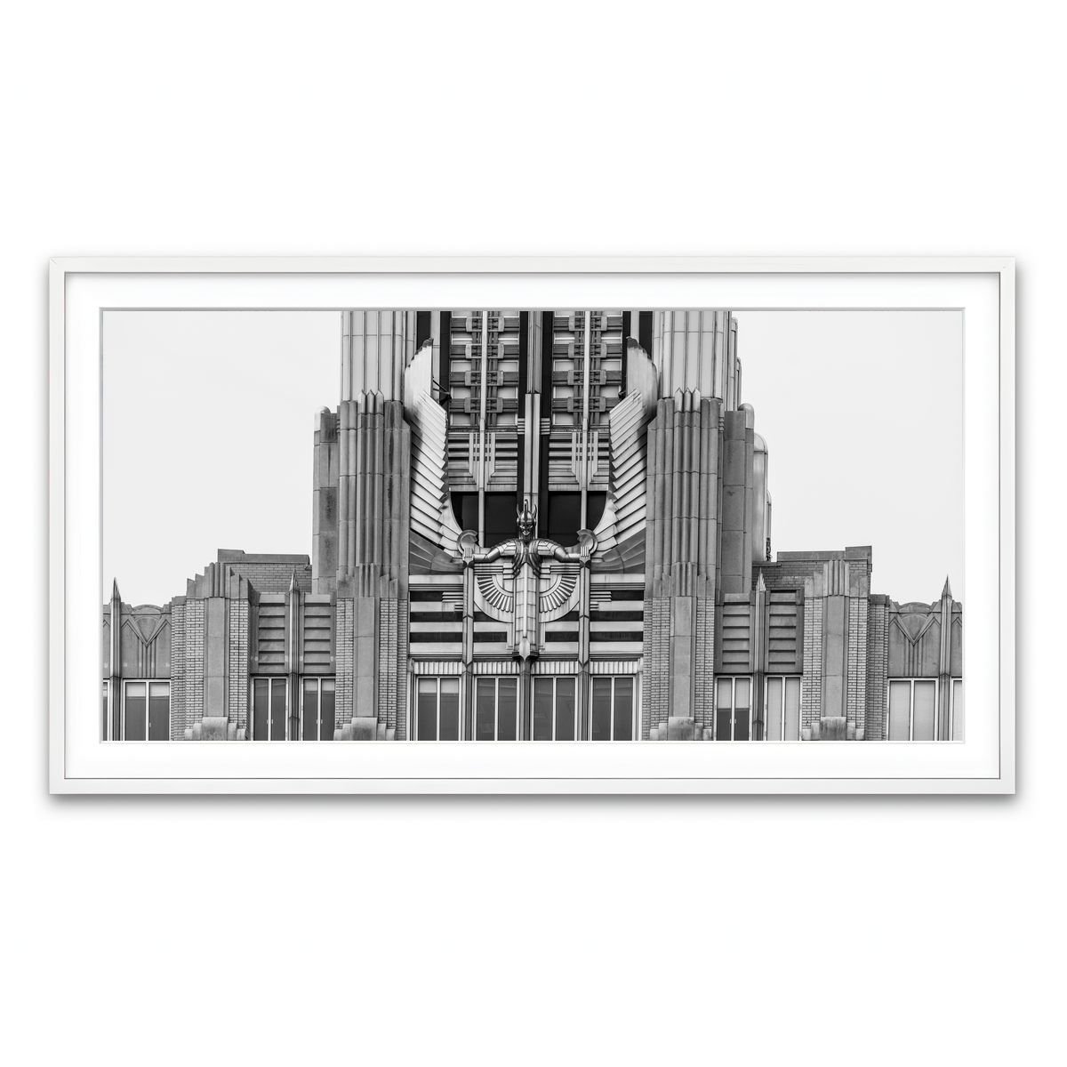 Framed Print 2x1 White